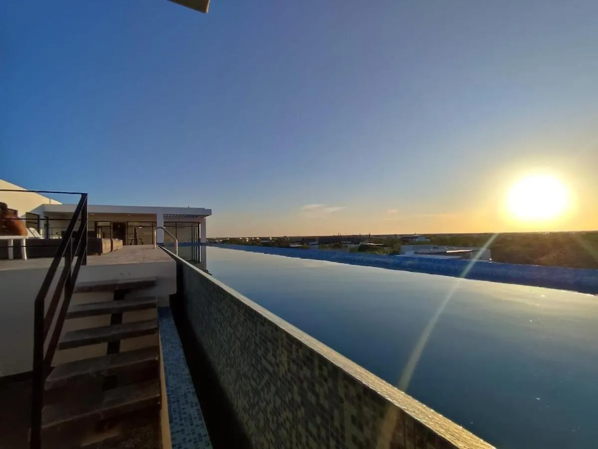 Modern Studio With Grate Sunset View Pool&Gym Aldea Zama Tulum Apartment